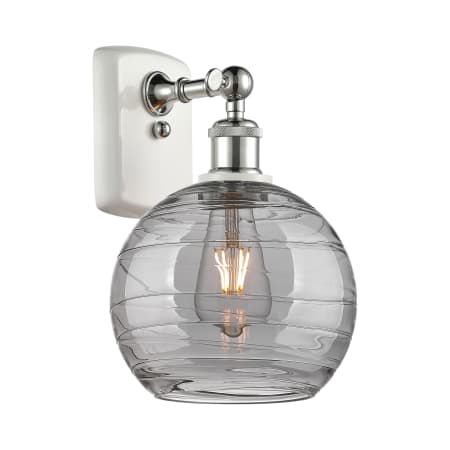 A large image of the Innovations Lighting 516-1W-11-8 Athens Deco Swirl Sconce Alternate Image