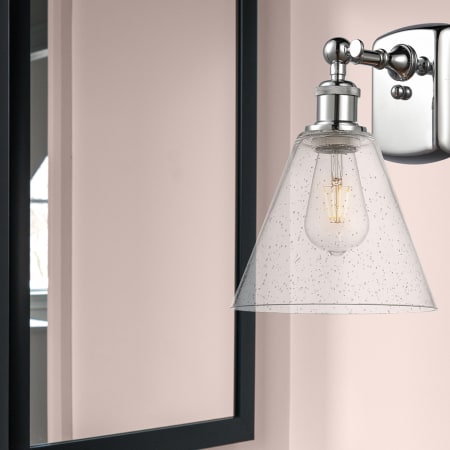 A large image of the Innovations Lighting 516-1W-11-8 Berkshire Sconce Alternate Image