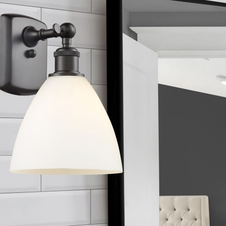 A large image of the Innovations Lighting 516-1W-11-8 Bristol Sconce Alternate Image