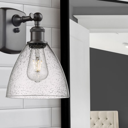 A large image of the Innovations Lighting 516-1W-11-8 Bristol Sconce Alternate Image