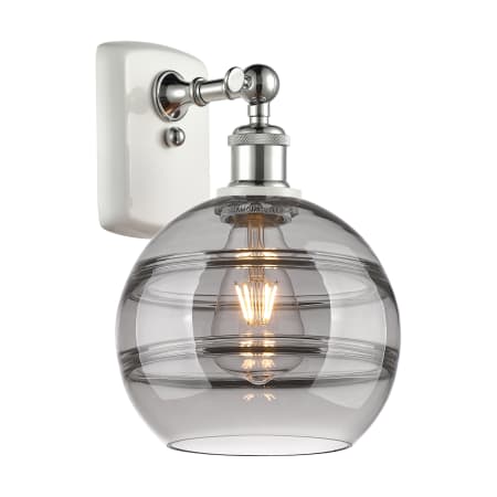 A large image of the Innovations Lighting 516-1W-11-8 Rochester Sconce Alternate Image