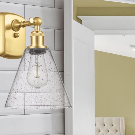 A large image of the Innovations Lighting 516-1W-12-8 Berkshire Sconce Alternate Image
