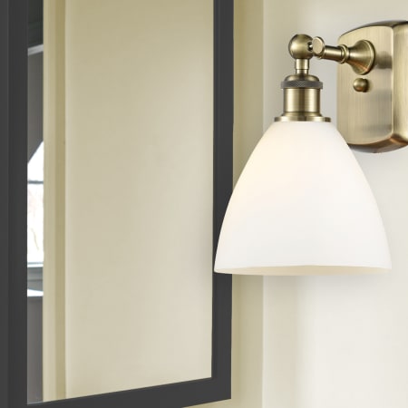 A large image of the Innovations Lighting 516-1W-12-8 Bristol Sconce Alternate Image