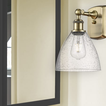 A large image of the Innovations Lighting 516-1W-12-8 Bristol Sconce Alternate Image