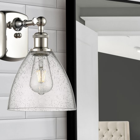 A large image of the Innovations Lighting 516-1W-12-8 Bristol Sconce Alternate Image