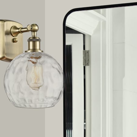 A large image of the Innovations Lighting 516-1W-13-8 Athens Sconce Alternate Image