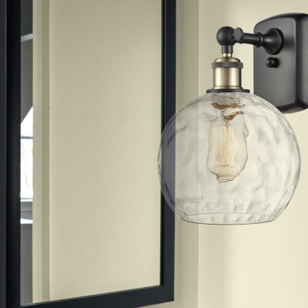 A large image of the Innovations Lighting 516-1W-13-8 Athens Sconce Alternate Image