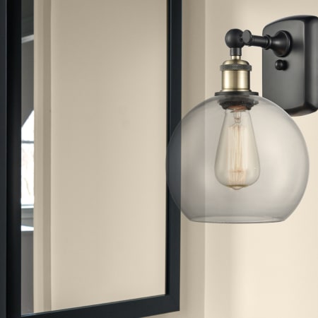 A large image of the Innovations Lighting 516-1W-13-8 Athens Sconce Alternate Image