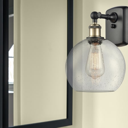 A large image of the Innovations Lighting 516-1W-13-8 Athens Sconce Alternate Image