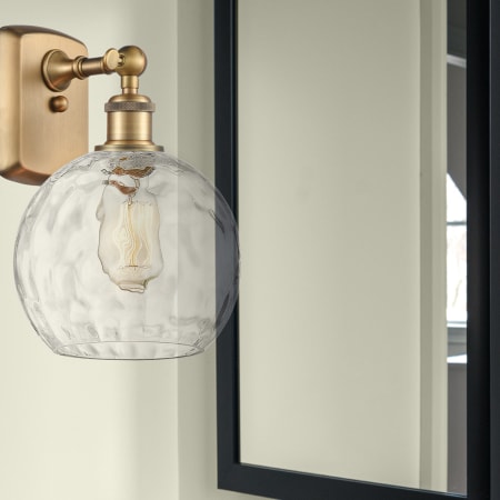 A large image of the Innovations Lighting 516-1W-13-8 Athens Sconce Alternate Image