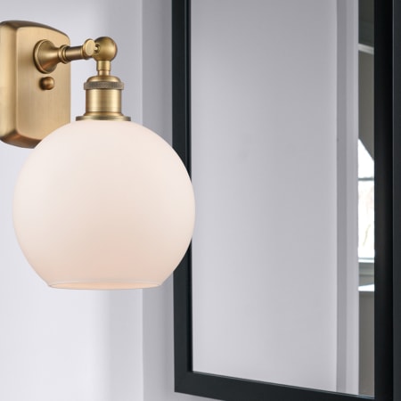 A large image of the Innovations Lighting 516-1W-13-8 Athens Sconce Alternate Image