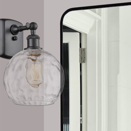 A large image of the Innovations Lighting 516-1W-13-8 Athens Sconce Alternate Image