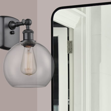 A large image of the Innovations Lighting 516-1W-13-8 Athens Sconce Alternate Image