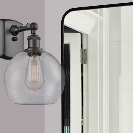 A large image of the Innovations Lighting 516-1W-13-8 Athens Sconce Alternate Image