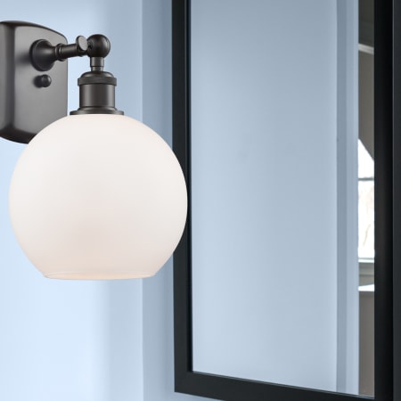 A large image of the Innovations Lighting 516-1W-13-8 Athens Sconce Alternate Image