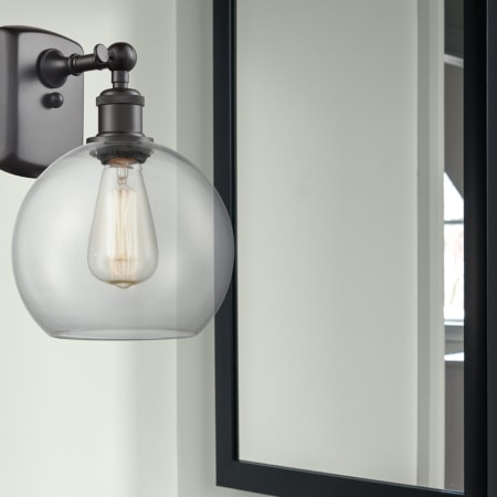 A large image of the Innovations Lighting 516-1W-13-8 Athens Sconce Alternate Image