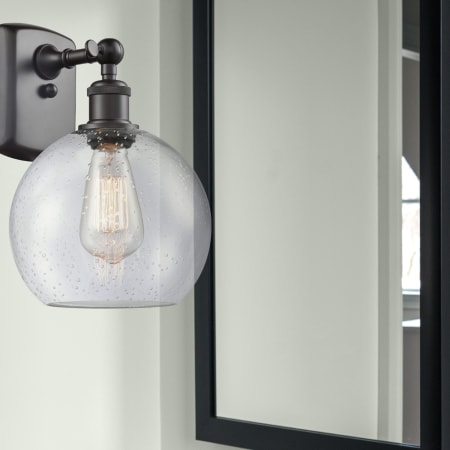 A large image of the Innovations Lighting 516-1W-13-8 Athens Sconce Alternate Image