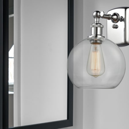 A large image of the Innovations Lighting 516-1W-13-8 Athens Sconce Alternate Image