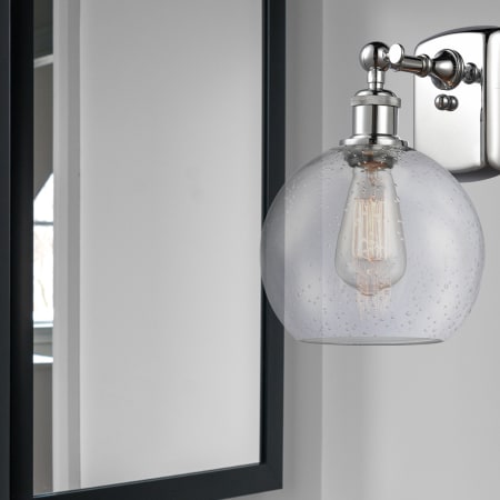 A large image of the Innovations Lighting 516-1W-13-8 Athens Sconce Alternate Image