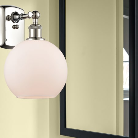 A large image of the Innovations Lighting 516-1W-13-8 Athens Sconce Alternate Image