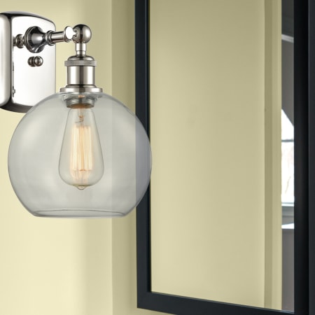 A large image of the Innovations Lighting 516-1W-13-8 Athens Sconce Alternate Image