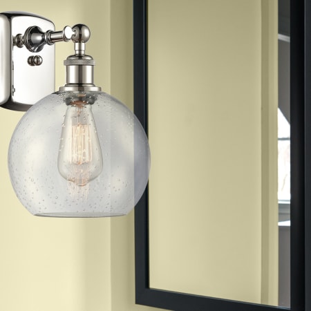 A large image of the Innovations Lighting 516-1W-13-8 Athens Sconce Alternate Image