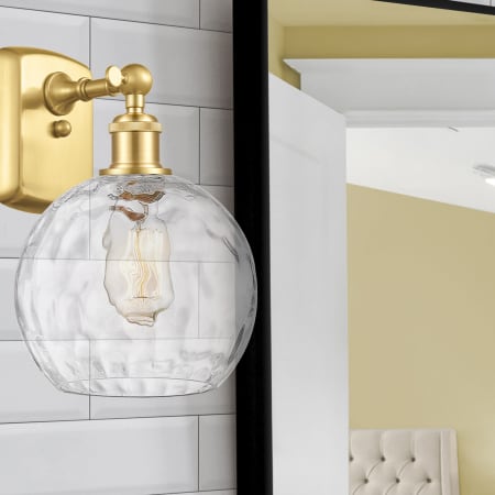 A large image of the Innovations Lighting 516-1W-13-8 Athens Sconce Alternate Image