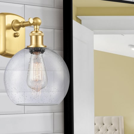 A large image of the Innovations Lighting 516-1W-13-8 Athens Sconce Alternate Image