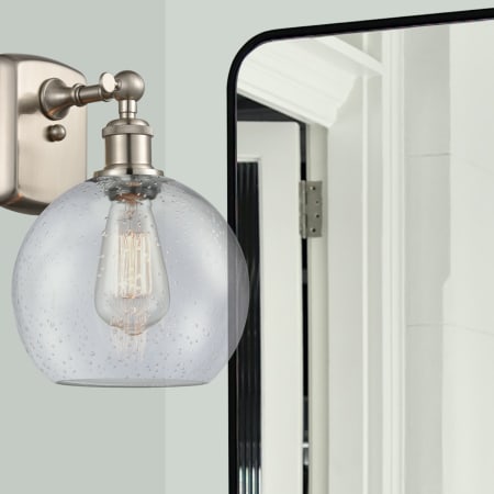 A large image of the Innovations Lighting 516-1W-13-8 Athens Sconce Alternate Image