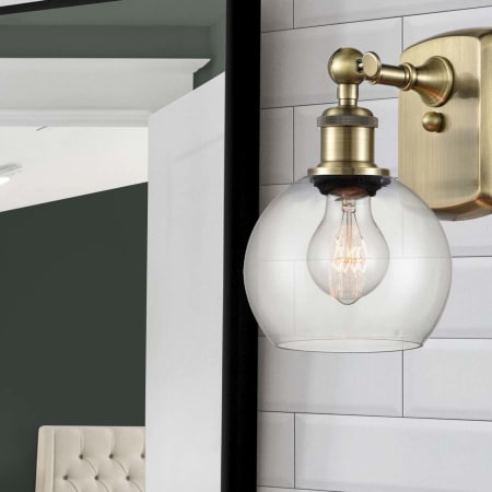 A large image of the Innovations Lighting 516-1W-9-6 Athens Sconce Alternate Image