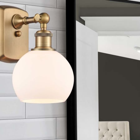 A large image of the Innovations Lighting 516-1W-9-6 Athens Sconce Alternate Image