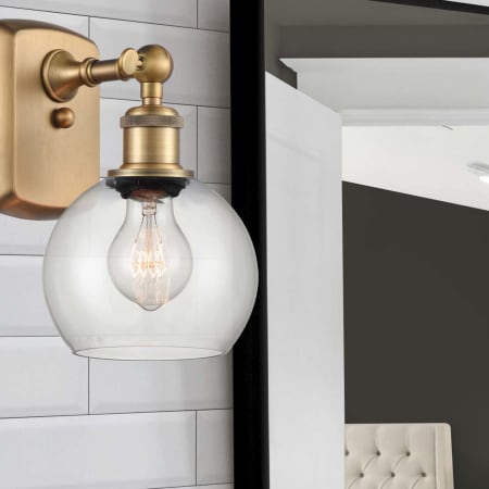 A large image of the Innovations Lighting 516-1W-9-6 Athens Sconce Alternate Image