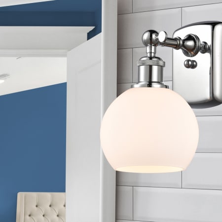 A large image of the Innovations Lighting 516-1W-9-6 Athens Sconce Alternate Image