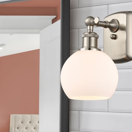 A large image of the Innovations Lighting 516-1W-9-6 Athens Sconce Alternate Image