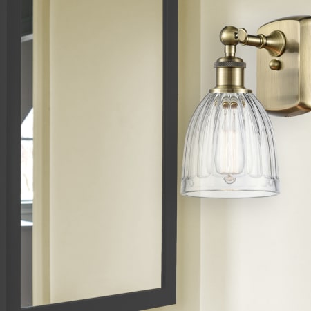 A large image of the Innovations Lighting 516-1W-9-6 Brookfield Sconce Alternate Image