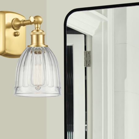 A large image of the Innovations Lighting 516-1W-9-6 Brookfield Sconce Alternate Image