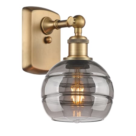 A large image of the Innovations Lighting 516-1W-9-6 Rochester Sconce Alternate Image