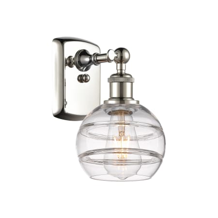 A large image of the Innovations Lighting 516-1W-9-6 Rochester Sconce Alternate Image