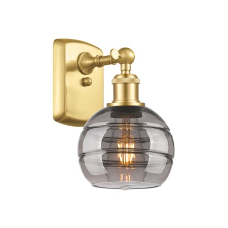 A large image of the Innovations Lighting 516-1W-9-6 Rochester Sconce Alternate Image