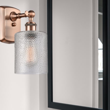 A large image of the Innovations Lighting 516-1W Cobbleskill Alternate Image