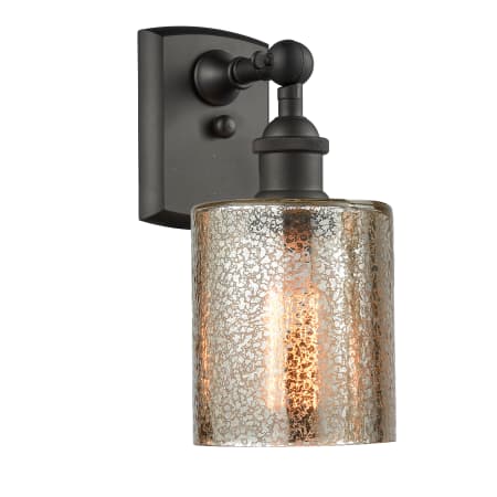 A large image of the Innovations Lighting 516-1W Cobleskill Oiled Rubbed Bronze / Mercury