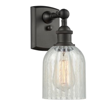 A large image of the Innovations Lighting 516-1W Caledonia Oil Rubbed Bronze / Mouchette