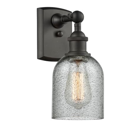 A large image of the Innovations Lighting 516-1W Caledonia Oil Rubbed Bronze / Charcoal