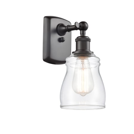 A large image of the Innovations Lighting 516-1W Ellery Oil Rubbed Bronze / Clear