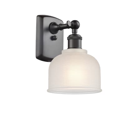 A large image of the Innovations Lighting 516-1W Dayton Oil Rubbed Bronze / White