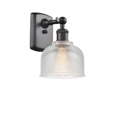A large image of the Innovations Lighting 516-1W Dayton Oil Rubbed Bronze / Clear