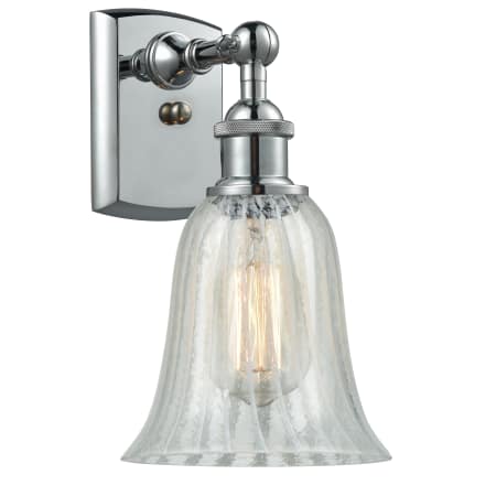 A large image of the Innovations Lighting 516-1W Hanover Polished Chrome / Mouchette