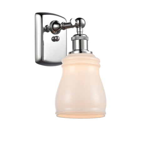 A large image of the Innovations Lighting 516-1W Ellery Polished Chrome / White