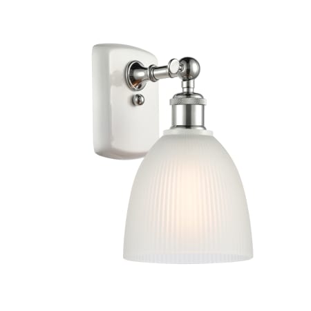 A large image of the Innovations Lighting 516-1W Castile White and Polished Chrome