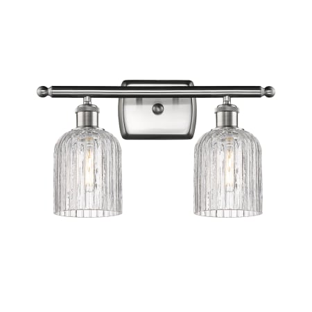 A large image of the Innovations Lighting 516-2W-10-15-Bridal Veil-Bathroom Vanity Light Alternate Image